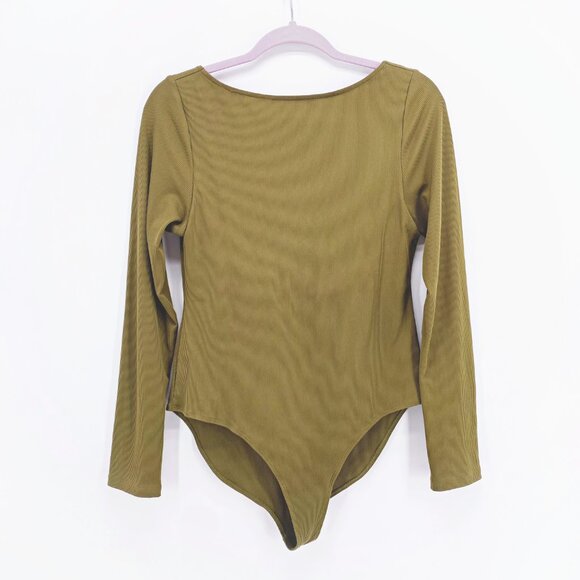 Girlfriend Collective Ava Bateau Long Sleeve Bodysuit - Picture 1 of 10